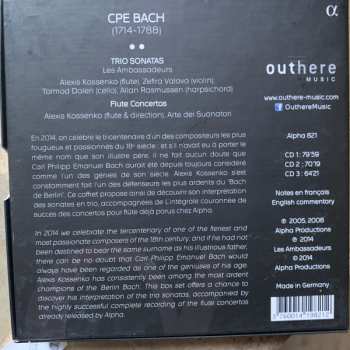 3CD/Caja Carl Philipp Emanuel Bach: Trio sonatas - Flute Concertos