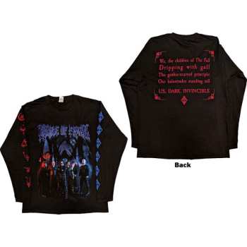 Mercancía Cradle Of Filth: Cradle Of Filth Unisex Long Sleeve T-shirt: Existence Band (back & Sleeve Print) (large) L