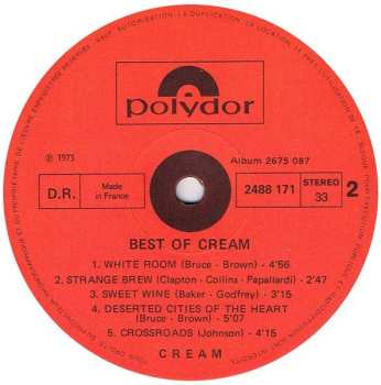 2LP Cream: Best Of Cream