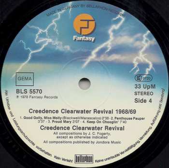 2LP Creedence Clearwater Revival: Creedence Clearwater Revival 1968/69