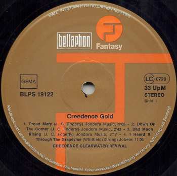 LP Creedence Clearwater Revival: Creedence Gold