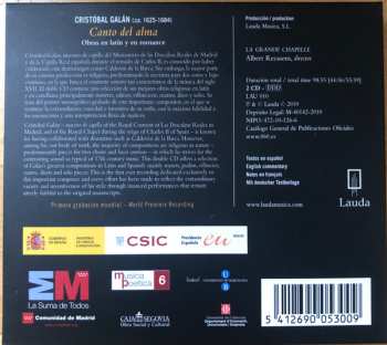 2CD/Caja La Grande Chapelle: Canto Del Alma: Obras En Latín Y En Romance