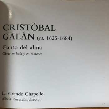 2CD/Caja La Grande Chapelle: Canto Del Alma: Obras En Latín Y En Romance