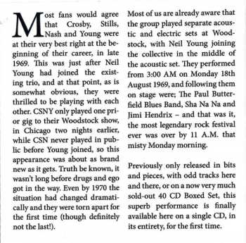 CD Crosby, Stills, Nash & Young: Woodstock '69