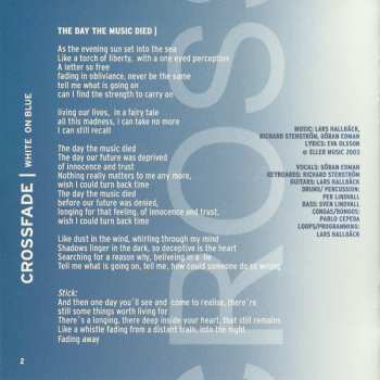 CD Crossfade: White On Blue