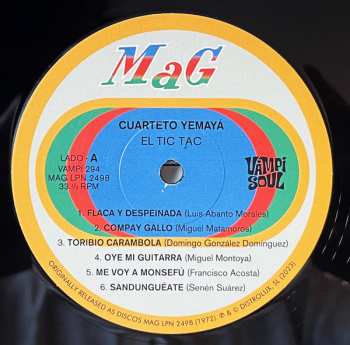 LP Cuarteto Yemaya: El Tic Tac