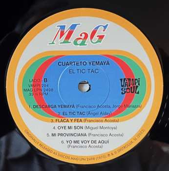 LP Cuarteto Yemaya: El Tic Tac