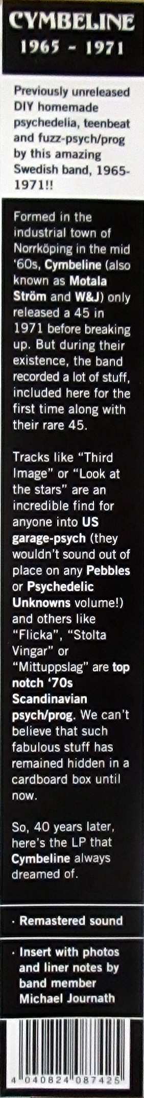 LP Cymbeline: 1965 - 1971