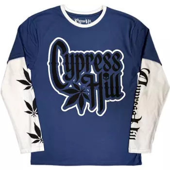 Layered Long Sleeve Camiseta Leaf & Logo Cypress Hill
