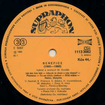 2LP Czechoslovak Radio Dance Orchestra: Benefice