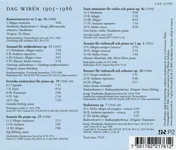 CD Dag Wirén: Vintage Wirén
