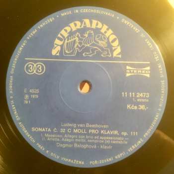 LP Dagmar Baloghová: Sonaty pro klavir op.111 op.61