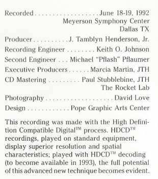 CD Dallas Wind Symphony: Trittico
