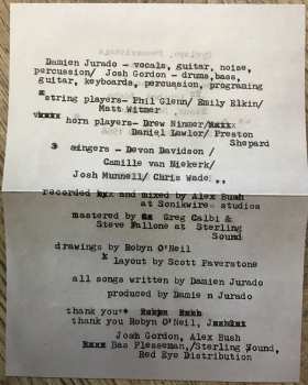 CD Damien Jurado: Sometimes You Hurt The Ones You Hate.