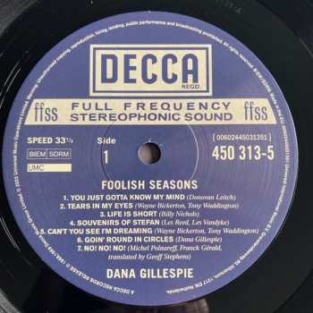 LP Dana Gillespie: Foolish Seasons LTD