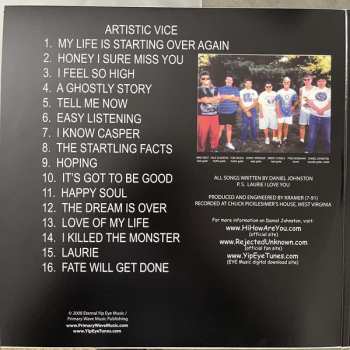 2LP Daniel Johnston: Artistic Vice / 1990