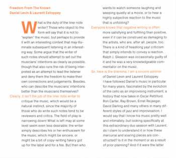 CD Daniel Levin: Freedom From The Known