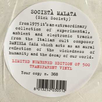 LP Daniela Casa: Società Malata CLR | LTD | NUM