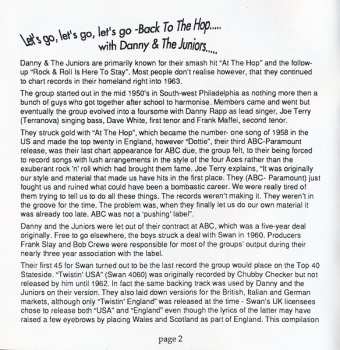 CD Danny & The Juniors: Back To The Hop - The Original Swan Recordings 1960-1962