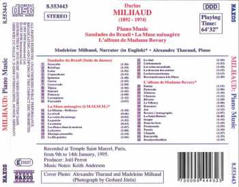CD Alexandre Tharaud: Piano Music: Saudades Do Brazil • La Muse Ménagère • L'Album De Madame Bovary