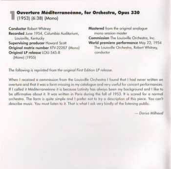 CD Darius Milhaud: Darius Milhaud