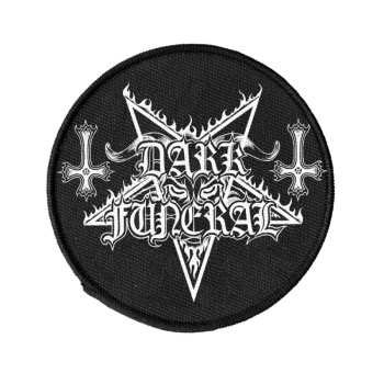 Merch Dark Funeral: Aplicación Logo Dark Funeral (circle) (woven)