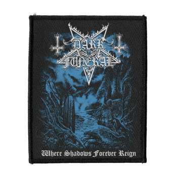 Merch Dark Funeral: Aplicación Where Shadows Forever Reign (woven)