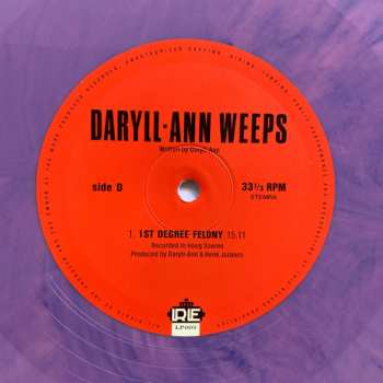 2LP Daryll-Ann: Daryll-Ann Weeps CLR