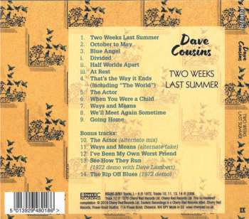 CD Dave Cousins: Two Weeks Last Summer