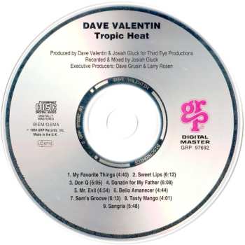 CD Dave Valentin: Tropic Heat