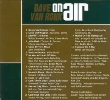 CD Dave Van Ronk: On Air