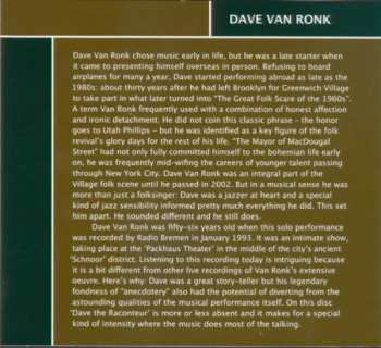 CD Dave Van Ronk: On Air