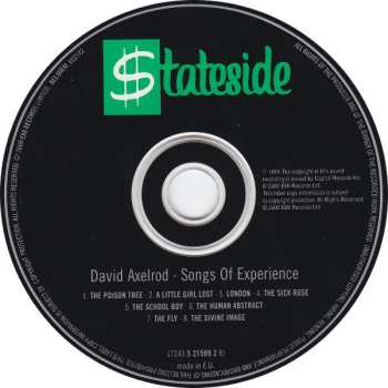 CD David Axelrod: Songs Of Experience
