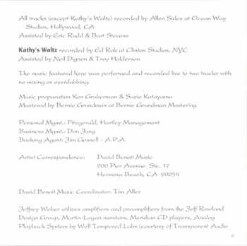 CD David Benoit: Letter To Evan