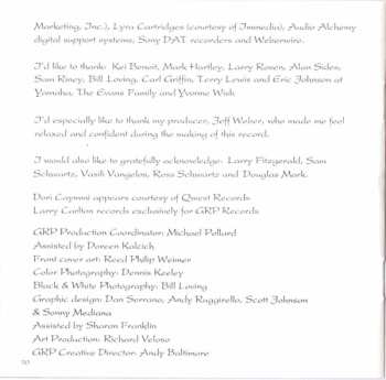 CD David Benoit: Letter To Evan