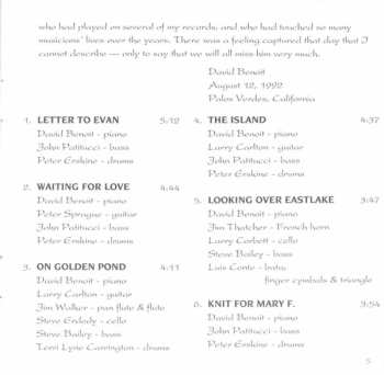 CD David Benoit: Letter To Evan