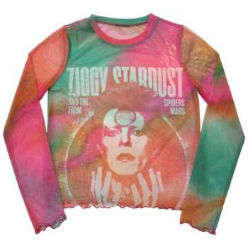 Merch David Bowie: Mujeres Long Sleeve Camiseta Ziggy V2