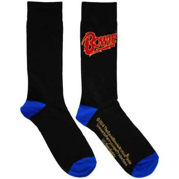 Merch David Bowie: Calcetines tobilleros Logo David Bowie Blue Contrast