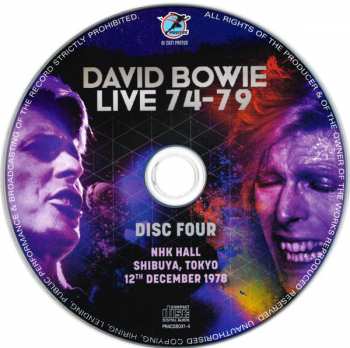 4CD/Caja David Bowie: Live 74-79