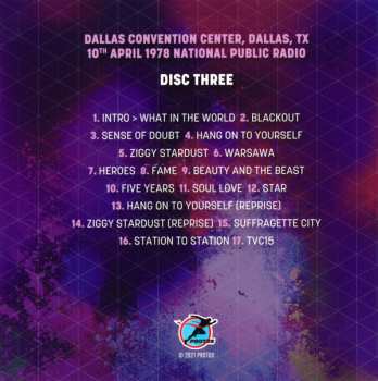 4CD/Caja David Bowie: Live 74-79