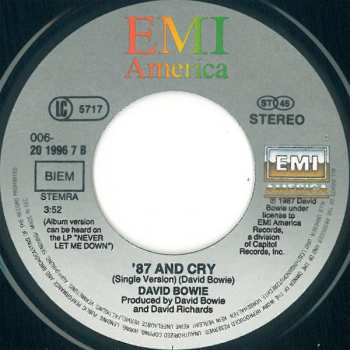 SP David Bowie: Never Let Me Down (Single Version)