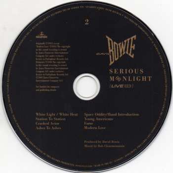 2LP David Bowie: Live At The Forum In Montreal July 12, 1983 CLR