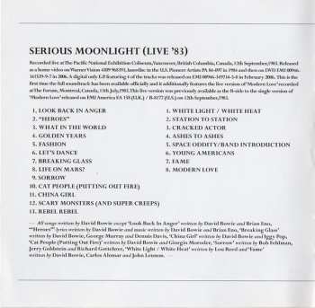 2LP David Bowie: Live At The Forum In Montreal July 12, 1983 CLR