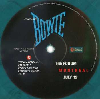 2LP David Bowie: Live At The Forum In Montreal July 12, 1983 CLR | LTD | NUM