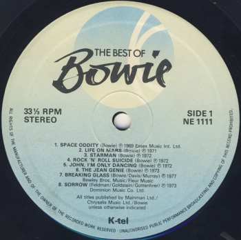 LP David Bowie: The Best Of Bowie