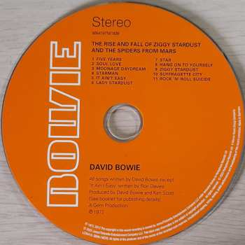 CD David Bowie: The Rise And Fall Of Ziggy Stardust And The Spiders From Mars