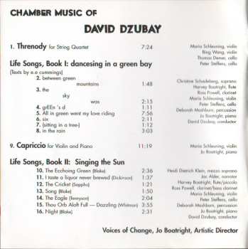 CD David Dzubay: Dancesing In A Green Bay (Chamber Music Of David Dzubay)