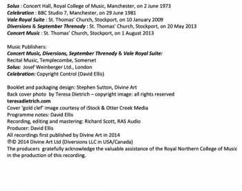 CD David Ellis: Concert Music