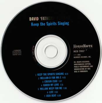 CD David "Fathead" Newman: Keep The Spirits Singing