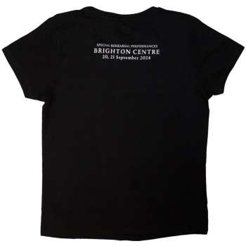 Mercancía David Gilmour: David Gilmour Ladies T-shirt: Luck & Strange Brighton (black) (back Print & Ex-tour) (small) S